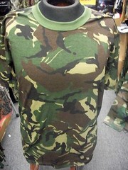 TRU SPEC WOODLAND CAMOFLAGE TSHIRT ARMY MENS T-SHIRT MADE IN USA S M