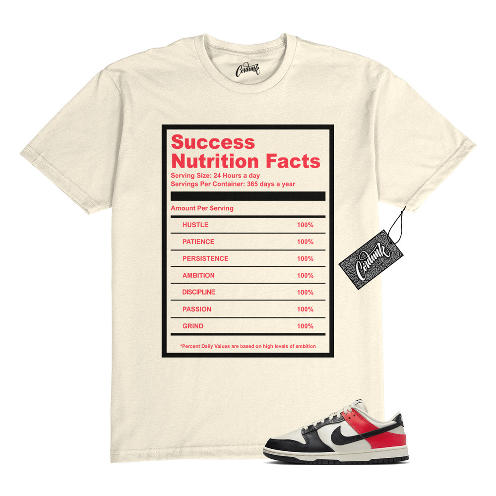 Dunk Bright Crimson Black Toe Pale Ivory Low T Shirt to Match SUCC