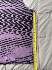 Men’s KR3W Skater Psychedelic Black & Purple Tank Top Size XL Grunge