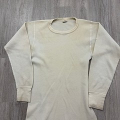 Vintage JE Morgan Thermal Shirt Men’s XL White 80s Waffle Knit Base Layer