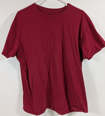 Gildan Dark Red 50/50 Cotton Poly Blend Unisex Fabric Mens Womens
