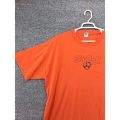 Vintage Russell Athletic NuBlend Tshirt Mens 3XL Orange Short Sleeve Made USA