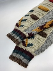 Other brands: lamatta knit sweater (thick), 3D knit, wool, multi-color, all-over