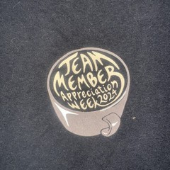 Whole Foods Market Shirt Medium M Black Long Sleeve Coffee Team Member Promo