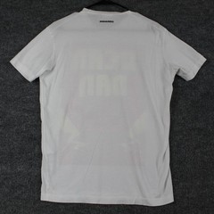 Dsquared2 Shirt Mens Small Maxi Dean Dan Graphic White Retro Tee Casual Luxury