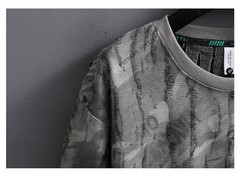 Men Luxury Fashion Trend Distressed Ripped Hole Casual Summer Streetwear T-Shirt