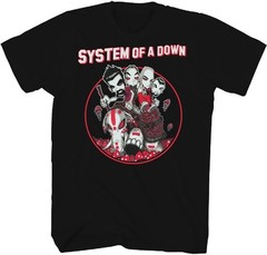 System of a Down – System of a Down – Mushroom People T-Shirt – Large Black 23SO