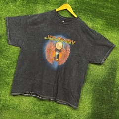 Journey Captured Album Rock Band Mineral Wash T-Shirt Size Extra Large
