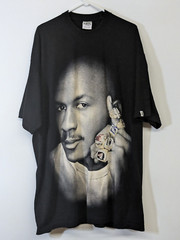 Vintage “6 Rings Bling” Tee Michael Jordan Chicago Bulls Rap Hip Hop T-Shirt 3XT