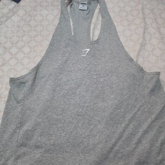 GYM SHIRT STRINGER TEES 2XL GRAY PERFECT FOR THE GYM