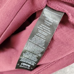 Asos Shirt Men Large Red Burgundy Crew Neck Short Sleeve Stretch Pullover Casual