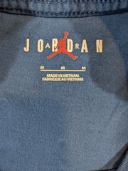 Air Jordan Tee Shirt Light Blue Jumpman Logo Spell Out Men’0s Size M Basketball