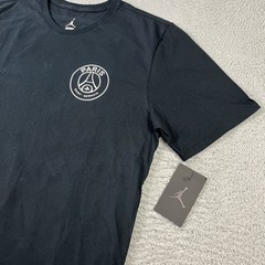 Nike Jordan Paris Saint Germain T Shirt Mens Large Black Jumpman Logo