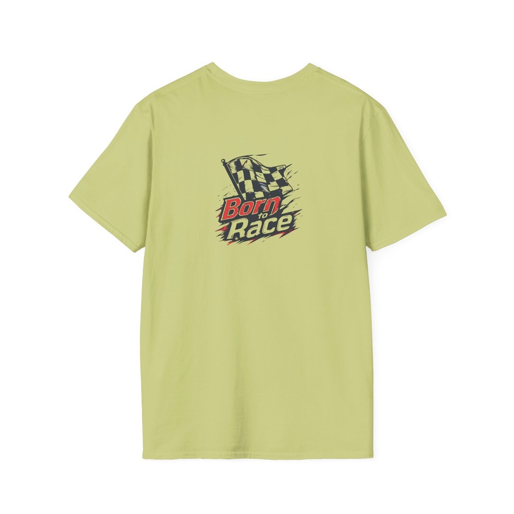 Born to Race Checkered Flag T-Shirt | Racing Graphic on Back Tee