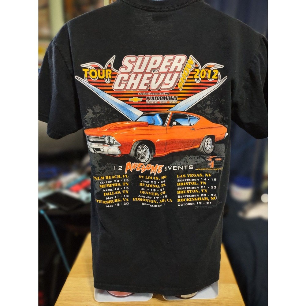Super Chevy Show 2012 Size Small / Medium Gildan Tag 100% Cotton