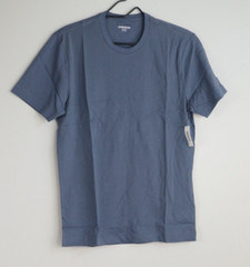 2 Pack Men’s Slim-Fit Short-Sleeve Cotton Crewneck T-Shirt Small Blue Small