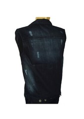 MENS BIKER DENIM VEST (DIRECT MANUFACTURER TO YOU) + FREE SHIPPING