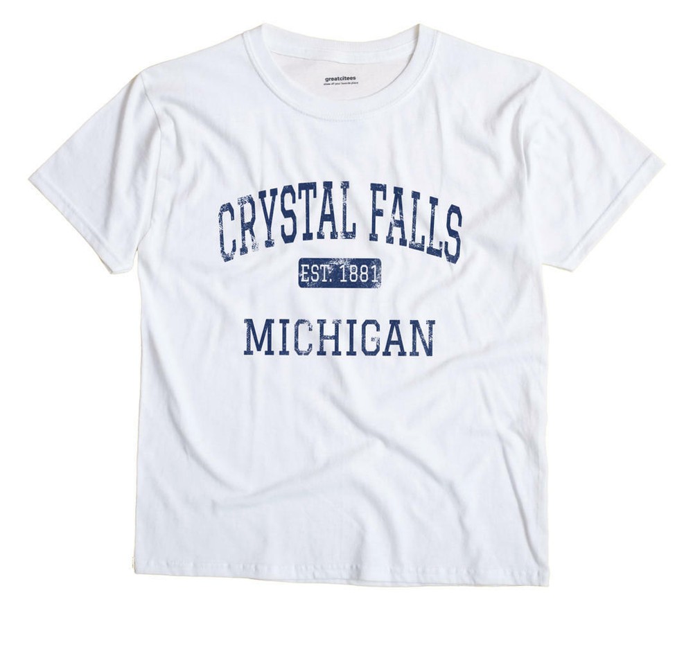Crystal Falls Michigan MI T-Shirt EST