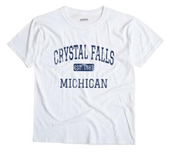 Crystal Falls Michigan MI T-Shirt EST