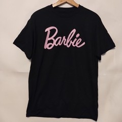 New Barbie Tshirt Black Tee Light Pink Adult Unisex Medium 20×29″