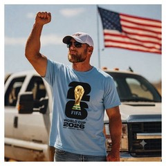 World Cup 2026 T-Shirt Football Soccer USA Worldcup Tee Logo Gildan Softstyle