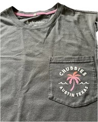 Chubbies Men’s T-Shirt Austin Texas XL The Weekend Has Arrived 2 Sided Graphic