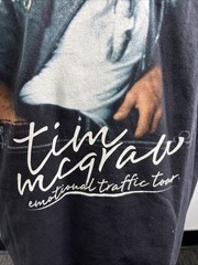 Tim McGraw Emotions Traffic Tour Concert Black T-Shirt – Size Large
