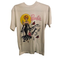 NWT Vintage 90s Barbie Jerry Leigh Shirt Solo In The Spotlight 1995 USA Rare