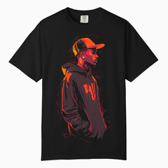 Urban Street Art Graphic Tee Men, Comfort Colors T Shirt, Unisex Streetwear Tee