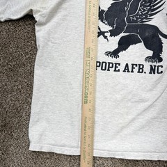 Vintage Soffe 43rd Airlift Wing Pope AFB NC T-Shirt Mens XL Gray Made in USA