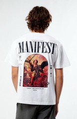 Pacsun Manifest Oversized White T-Shirt Size Medium New