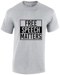 FREE SPEECH MATTERS MENS T SHIRT UK UNITED KINGDOM GOVERNMENT POLITICS TOP