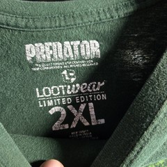 Official Predator Green T-Shirt Size: 2XL Loot Wear Crate DX Exclusive