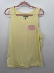 NEW Chubbies Men’s M Sky’s Out Thighs Out Graphic Tank Top Yellow