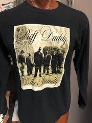 Puff Daddy and the Family Vintage Diddy Sean Combs Large Black Long Sleeve Shirt