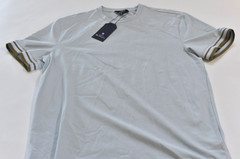 ben sherman men’s tee shirt light blue contrast trim size m