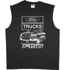 Men’s sleeveless shirt Ford f150 trucks workout muscle tee tank top