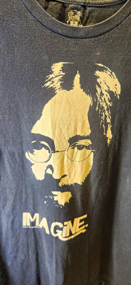 Sullen Art Collective Premium John Lennon Imagine Graphic Black Men’s XLT-Shirt