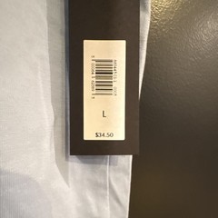 Banana Republic Men’s Short Sleeve Crew Neck Premium Wash Tee Large Baby Blue