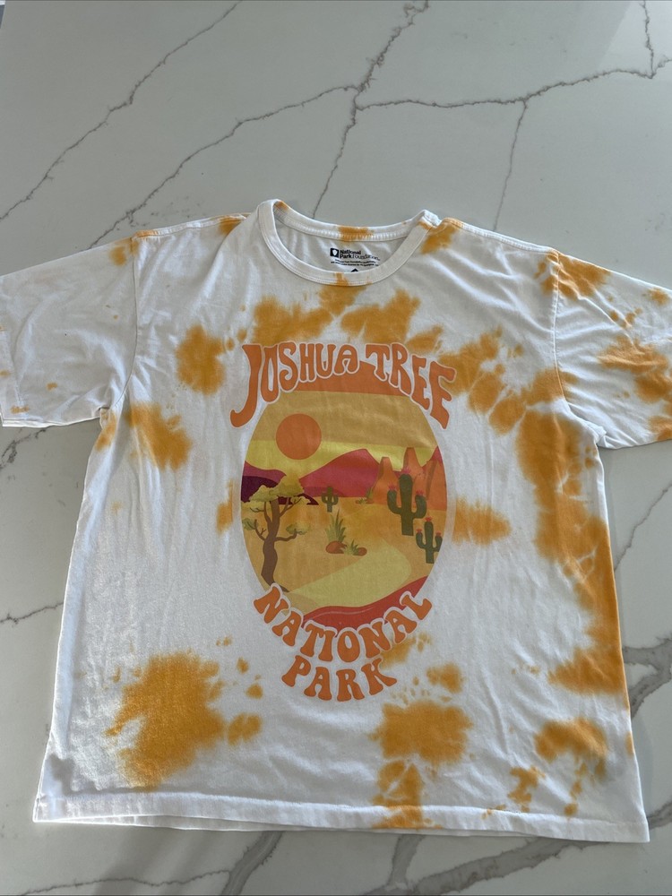 Joshua Tree National Park T Shirt Men L Tie Dye Vintage Style Parks Foundation