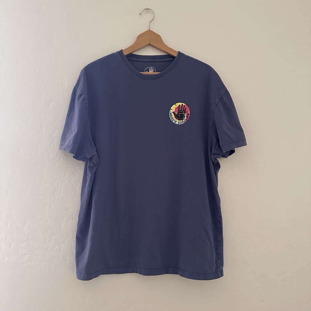 Body Glove BG Navy Tie Dye Graphic Logo Vintage Style Tshirt Shirt XL