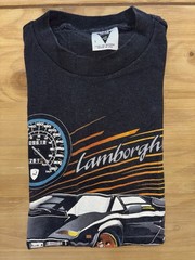 Vintage Lamborghini Countach SSI USA T Shirt Black Large Sports Car 90s Rare