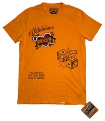 NWT Valabasas Vintage Tattoo Embelleshed Love Heart Inspire Tee Shirt Men’s S