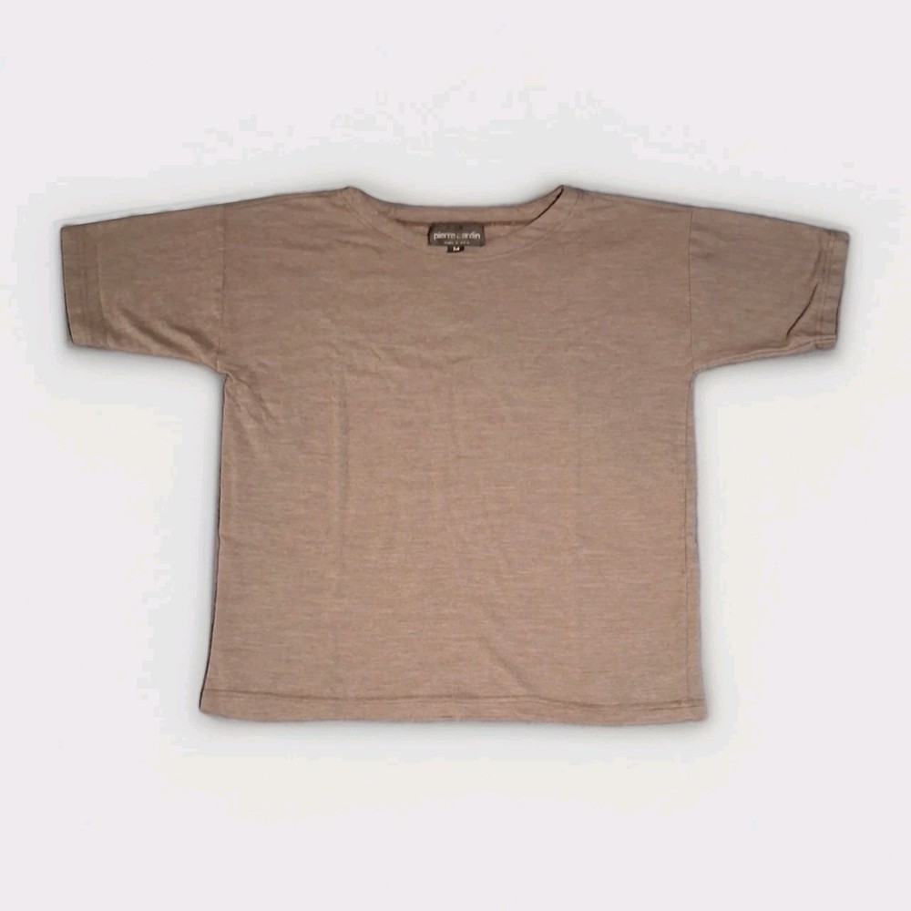 Pierre Cardin Mens Smoke Gray Crew Neck Egyptian Cotton T Shirt Medium A531
