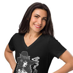 Jewitch Shirt WOMENS V NECK Shirt Jewish Witch Jewish Goth Shirt Hanukkah