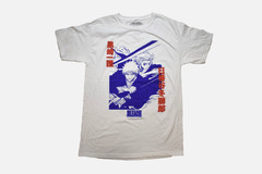 Bleach Anime Series Ichigo & Toshiro Kanji White Mens Shirt New XS, S, M, 3XL