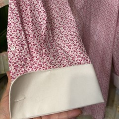 Stacy Adams Shirt XXL , White W Pink Flowers, White Collar,18 1/2 (34/35) ,pics