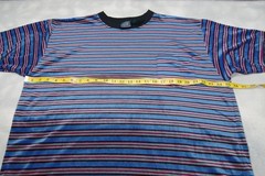 Vintage 90s Santana Striped Pocket T-Shirt Men’s L Acrylic Grunge Skater Surfer