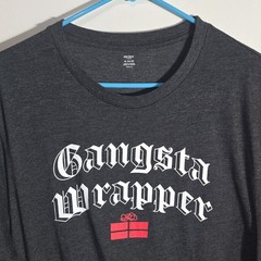Holiday Time Men’s XL Gray Graphic Print Crew Neck Christmas T-Shirt