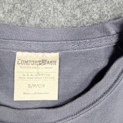 ComfortWash Lake Tahoe California Mountain Graphic Tee Blue Gray Small S